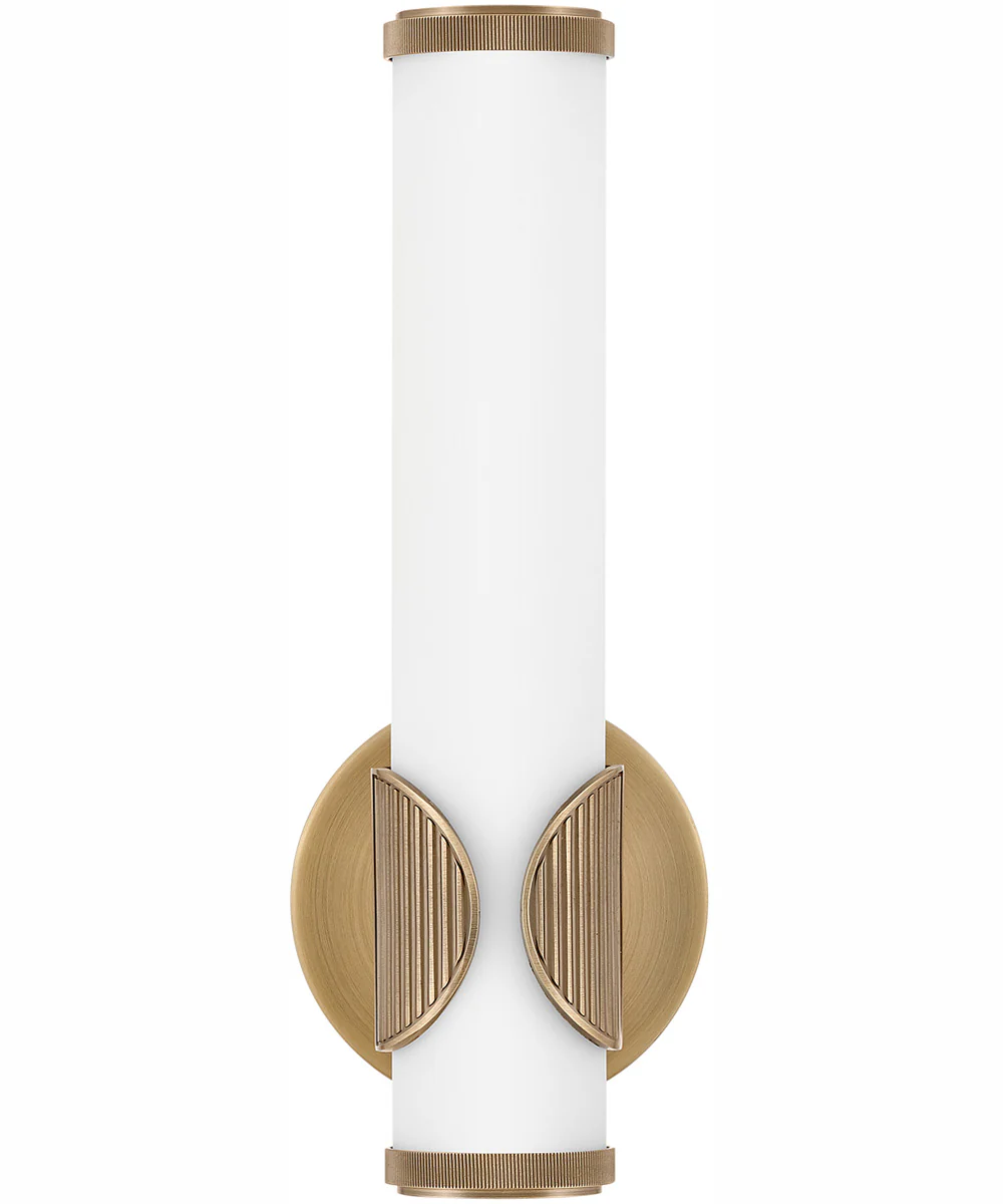 Femi LED-Light Small LED Vanity in Lacquered Brass - Image 4