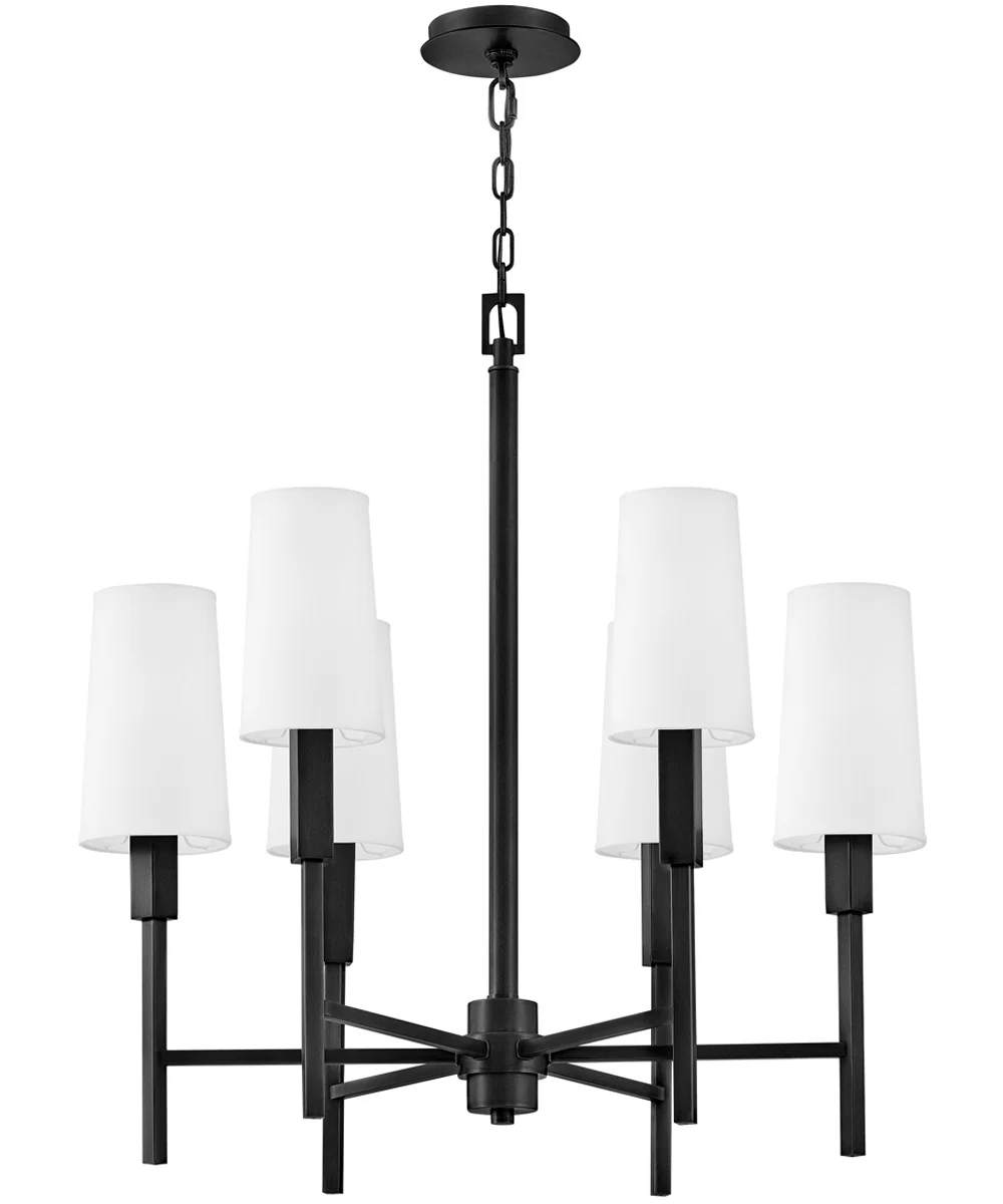 Fenwick 6-Light Medium Chandelier in Black - Image 4