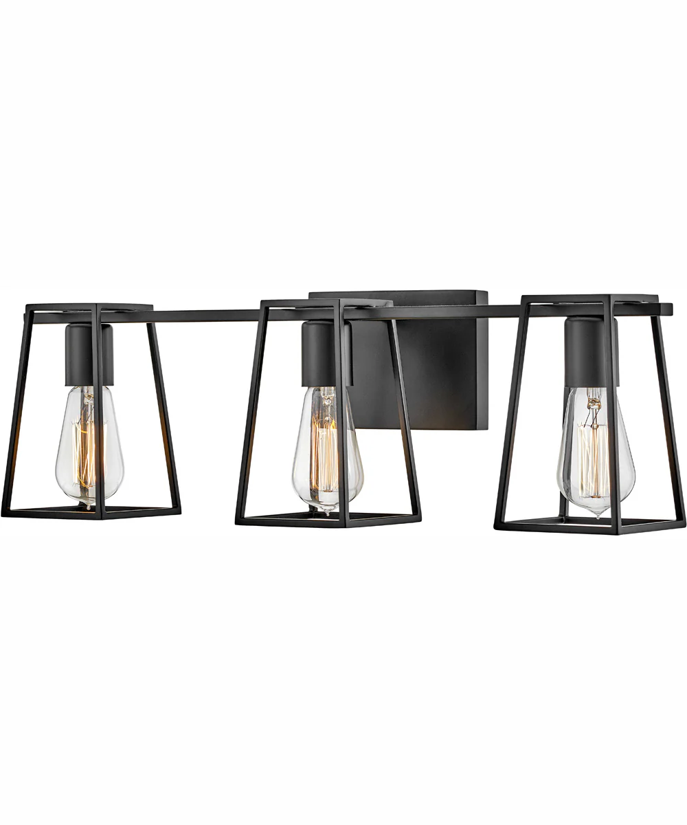 Filmore 3-Light Three Light Vanity in Black - Image 3