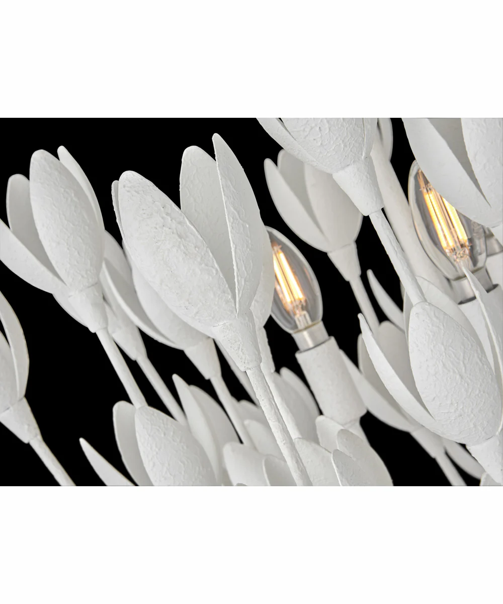 Flora 3-Light Large Convertible Semi-Flush Mount in Textured Plaster - Image 6