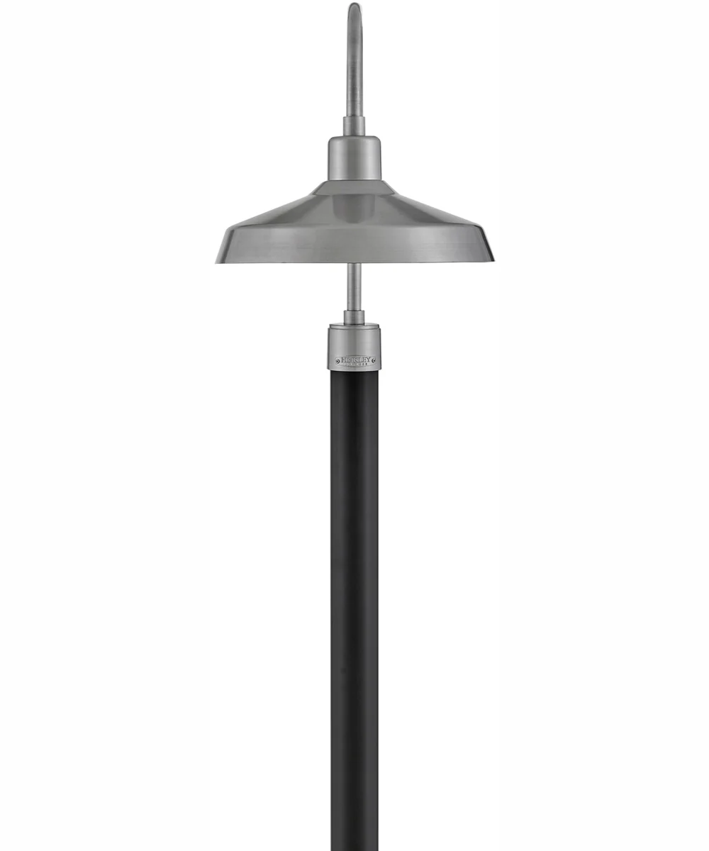 Forge Coastal Elements  1-Light Large Post Top or Pier Mount Lantern in Antique Brushed Aluminum - Image 4