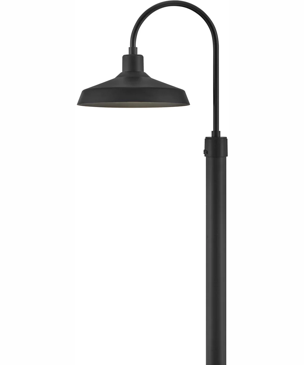 Forge Coastal Elements 1-Light Large Post Top or Pier Mount Lantern in Black - Image 2