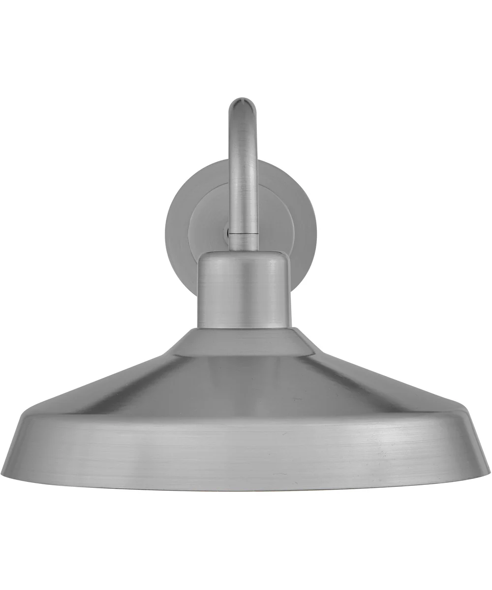 Forge 1-Light Medium Wall Mount Lantern in Antique Brushed Aluminum - Image 6
