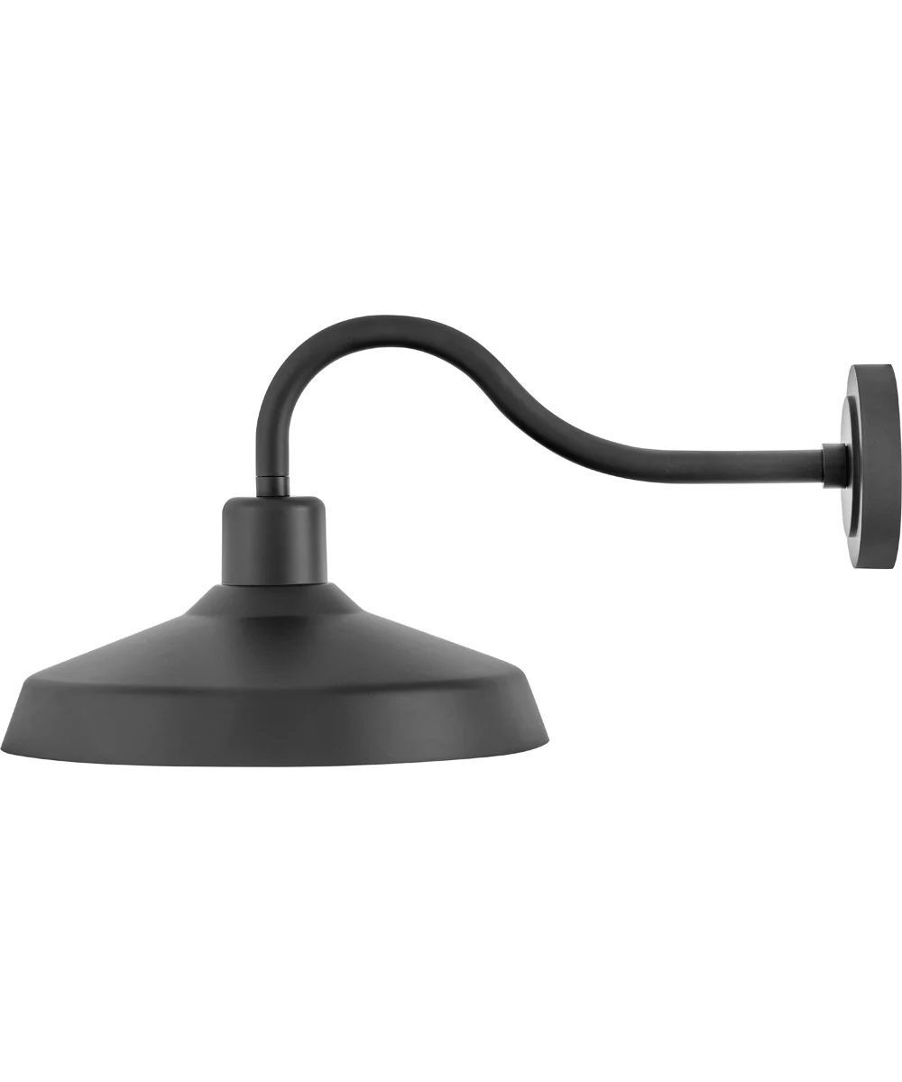 Forge 1-Light Medium Wall Mount Lantern in Black - Image 3