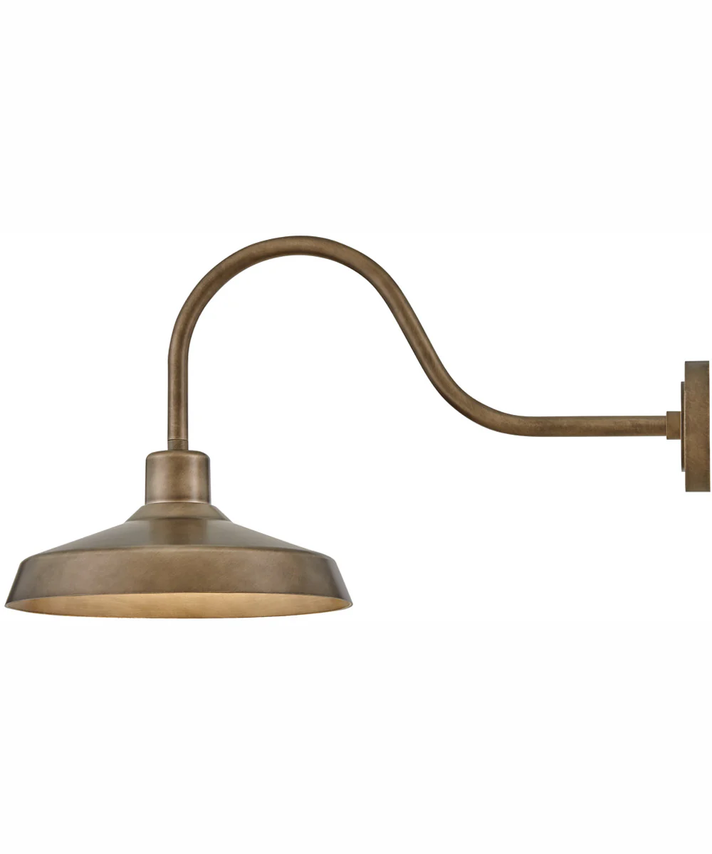 Forge Coastal Elements  1-Light Medium Wall Mount Lantern in Burnished Bronze - Image 2