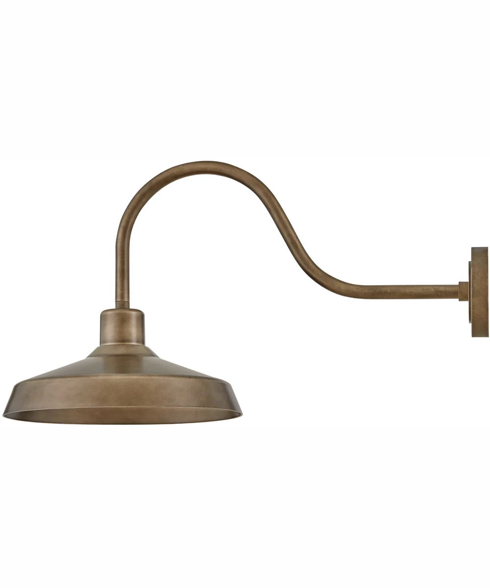 Forge Coastal Elements  1-Light Medium Wall Mount Lantern in Burnished Bronze - Image 3