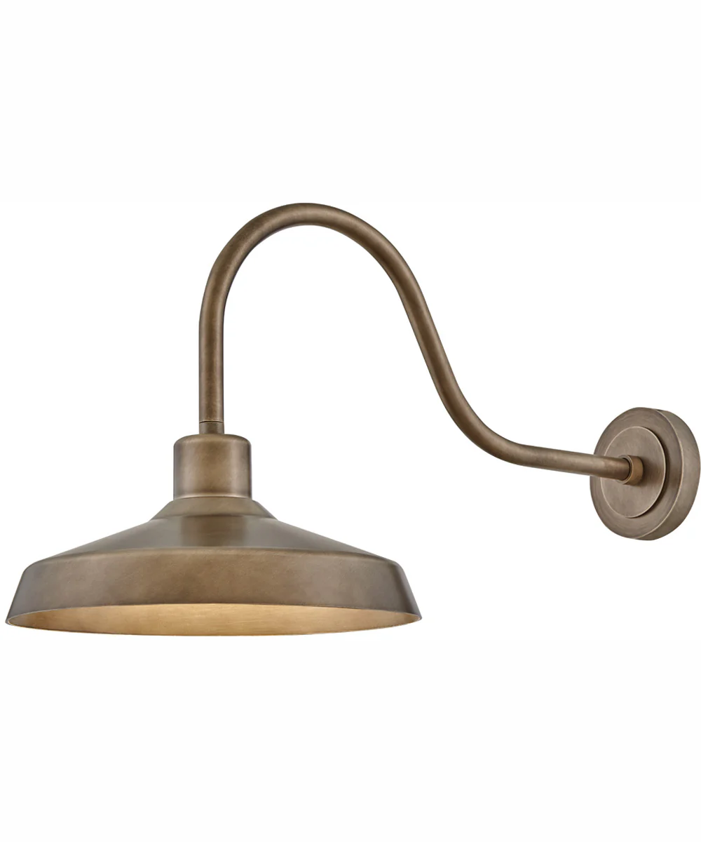 Forge Coastal Elements  1-Light Medium Wall Mount Lantern in Burnished Bronze - Image 4