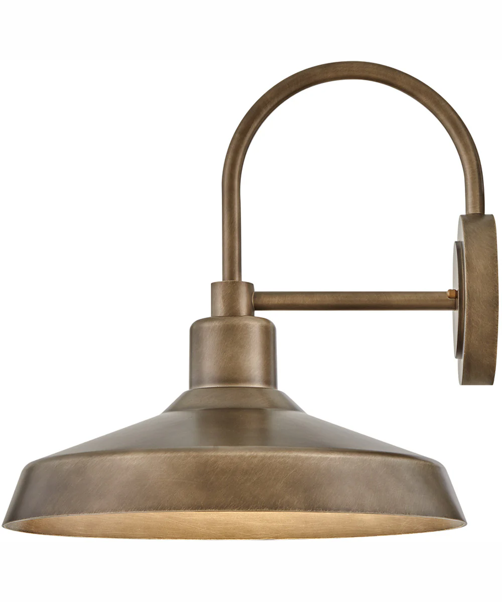 Forge Coastal Elements  1-Light Medium Wall Mount Lantern in Burnished Bronze - Image 2