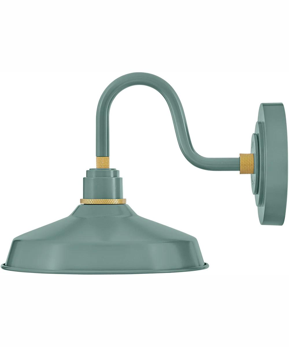 Foundry Classic 1-Light Small Gooseneck Barn Light in Sage Green - Image 3
