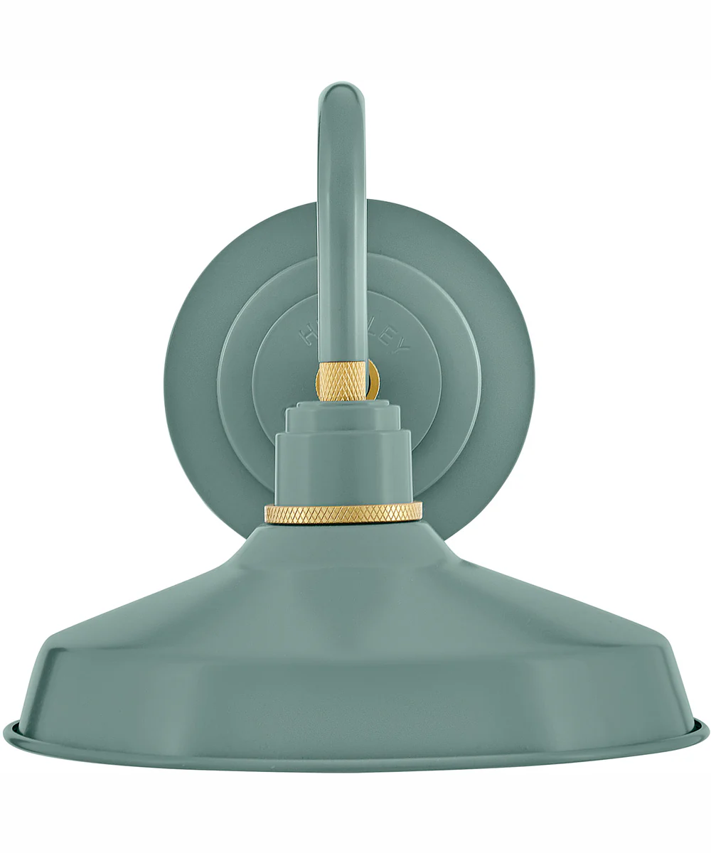 Foundry Classic 1-Light Small Gooseneck Barn Light in Sage Green - Image 4