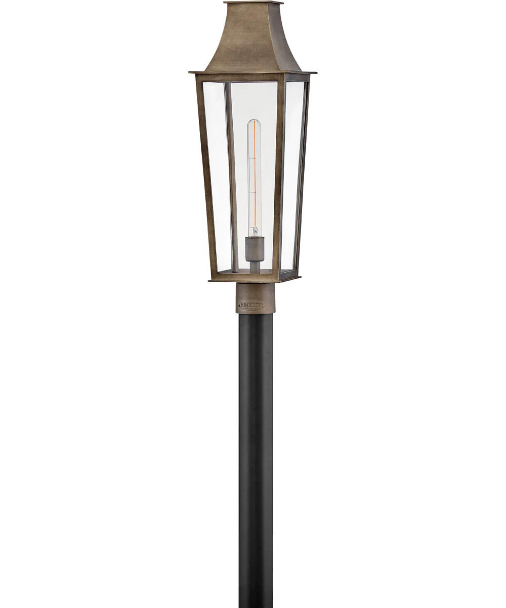 Georgetown Coastal Elements 1-Light Large Post Top Lantern in Burnished Bronze - Image 2