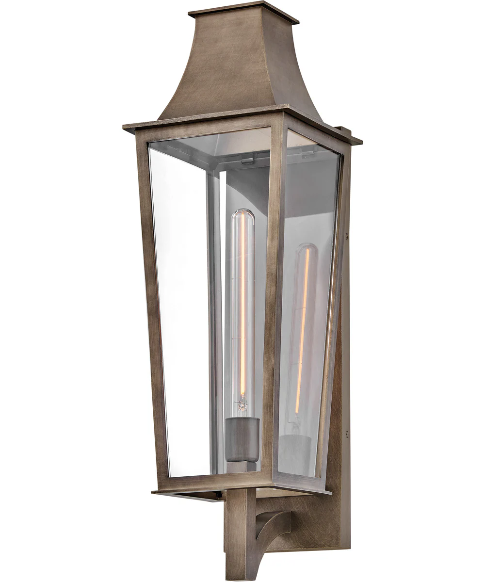 Georgetown Coastal Elements  Coastal Elements 1-Light Large Wall Mount Lantern in Burnished Bronze - Image 4