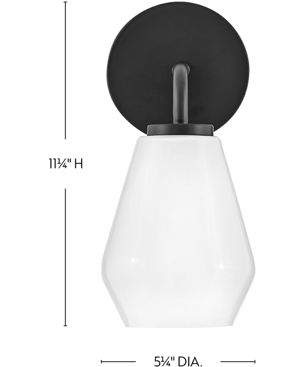 Gio 1-Light Medium Single Light Vanity in Black - Image 2