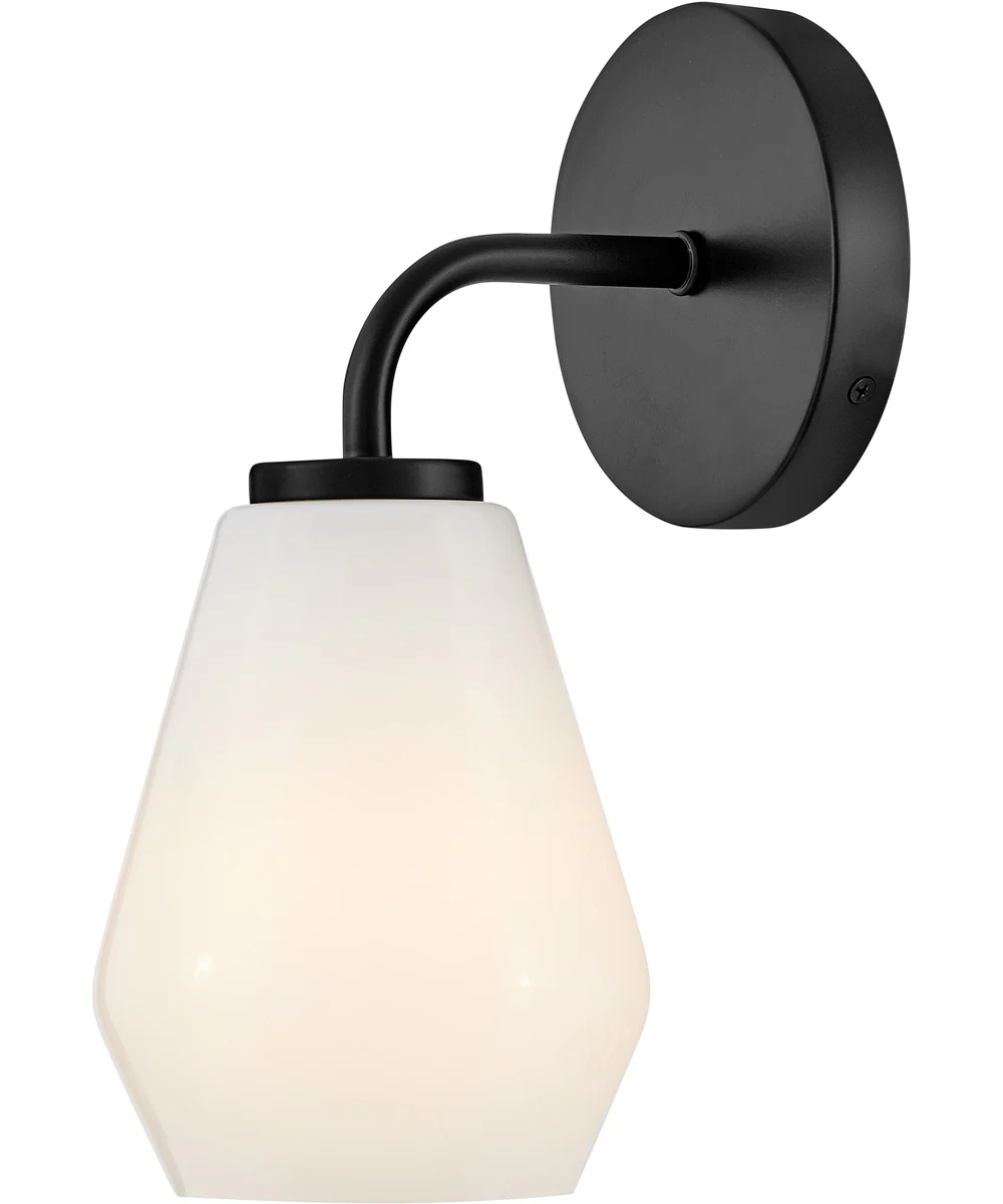 Gio 1-Light Medium Single Light Vanity in Black - Image 3