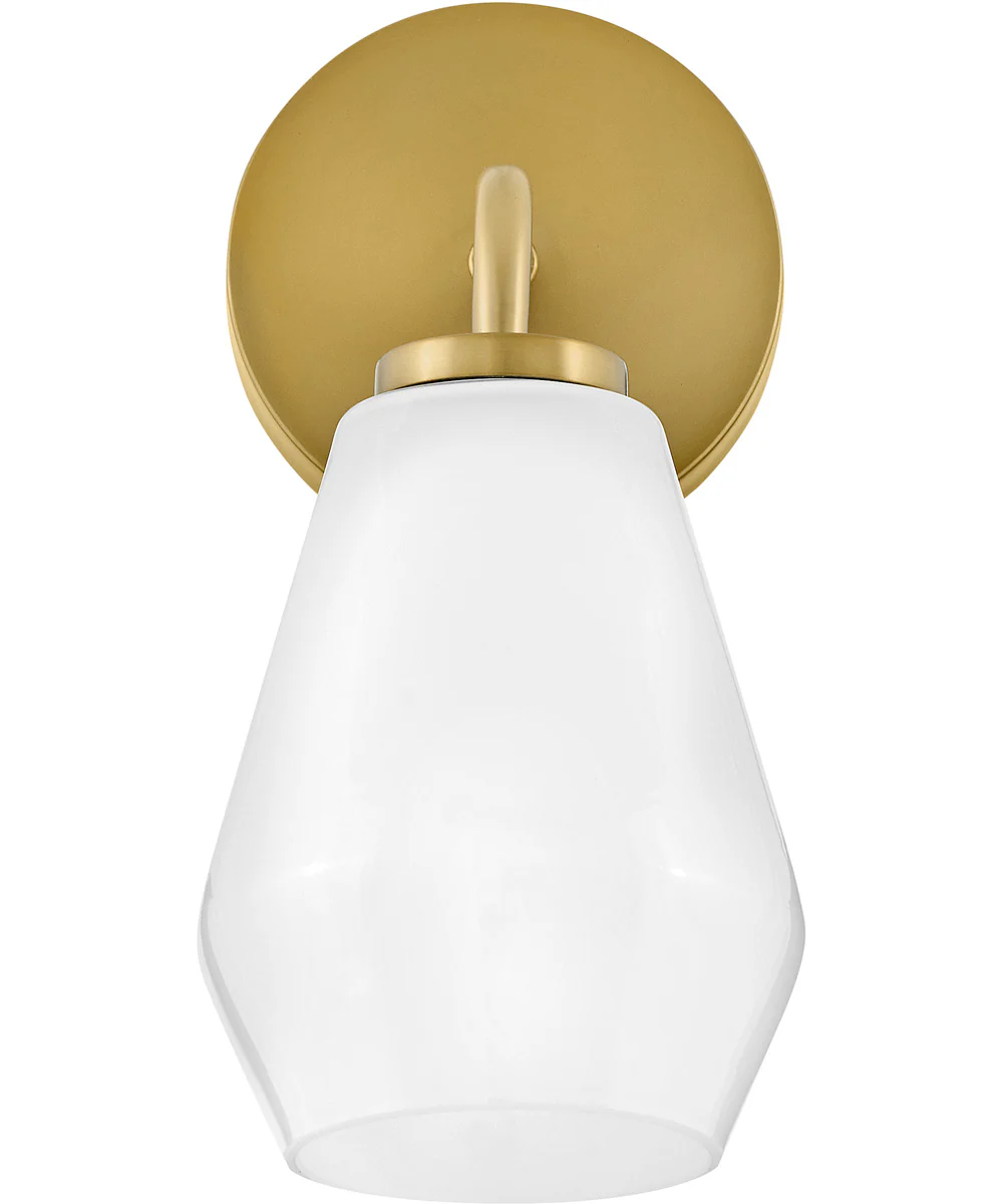 Gio 1-Light Medium Single Light Vanity in Lacquered Brass - Image 5