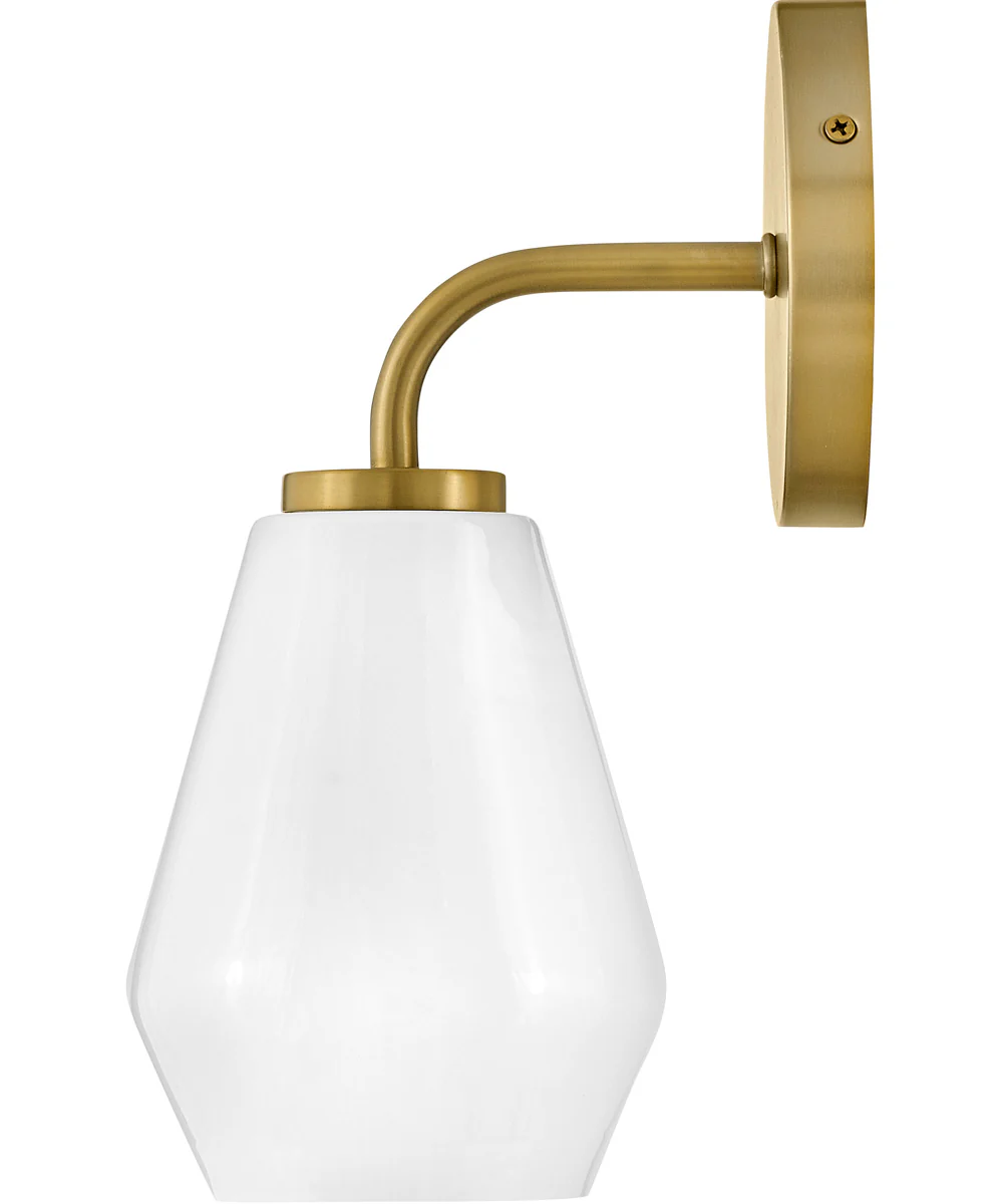 Gio 1-Light Medium Single Light Vanity in Lacquered Brass - Image 7