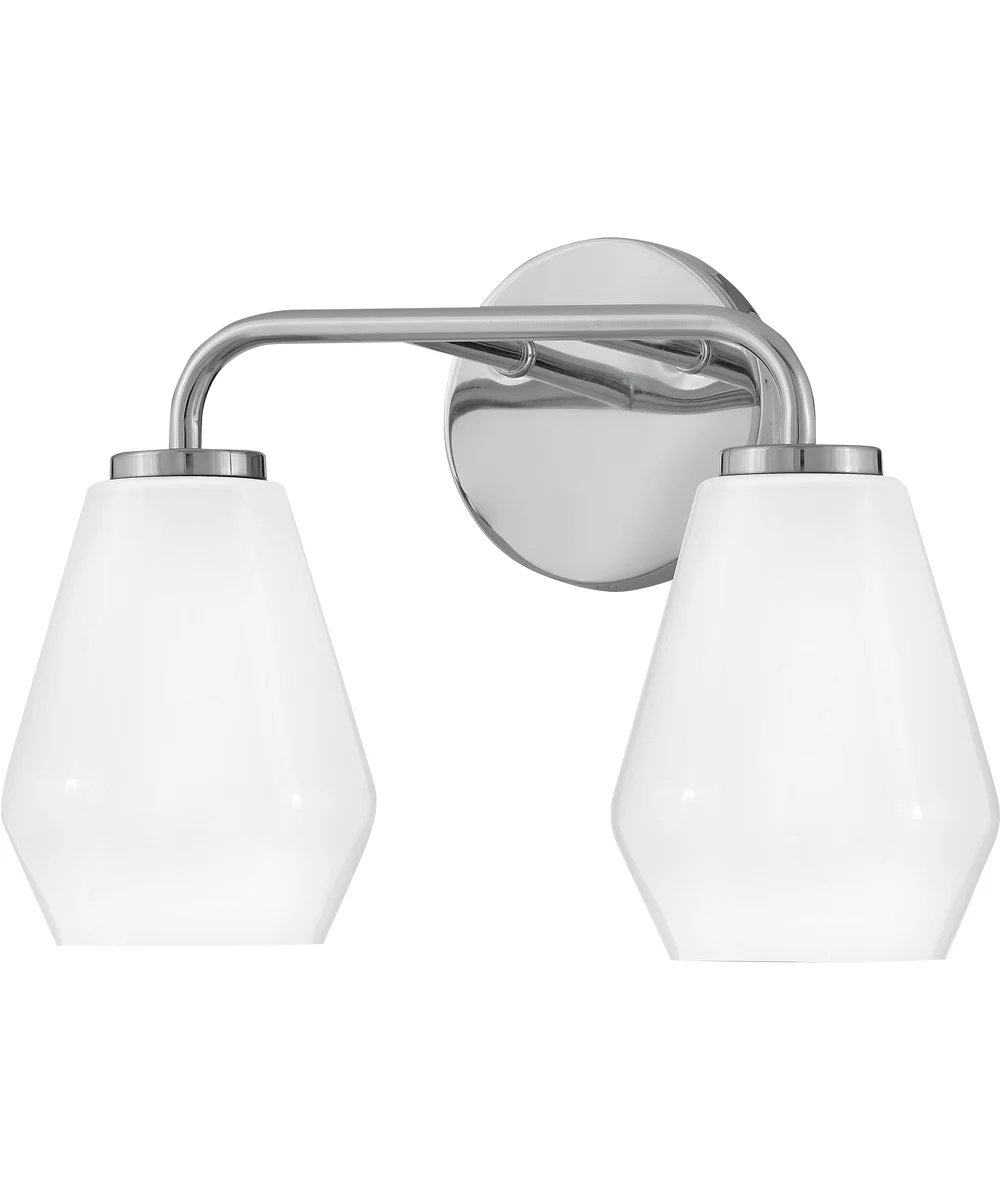Gio 2-Light Small Two Light Vanity in Chrome - Image 6