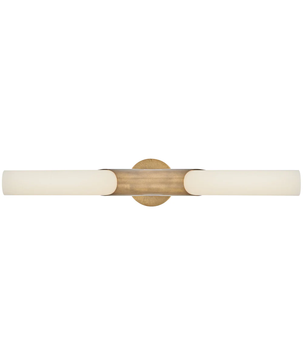 Grace LED-Light Large LED Vanity in Textured Heritage Brass - Image 2