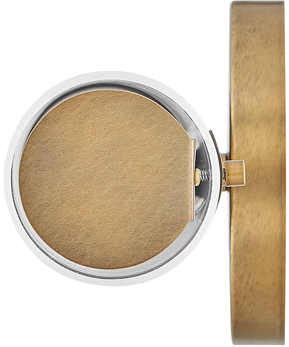 Grace LED-Light Large LED Vanity in Textured Heritage Brass - Image 6
