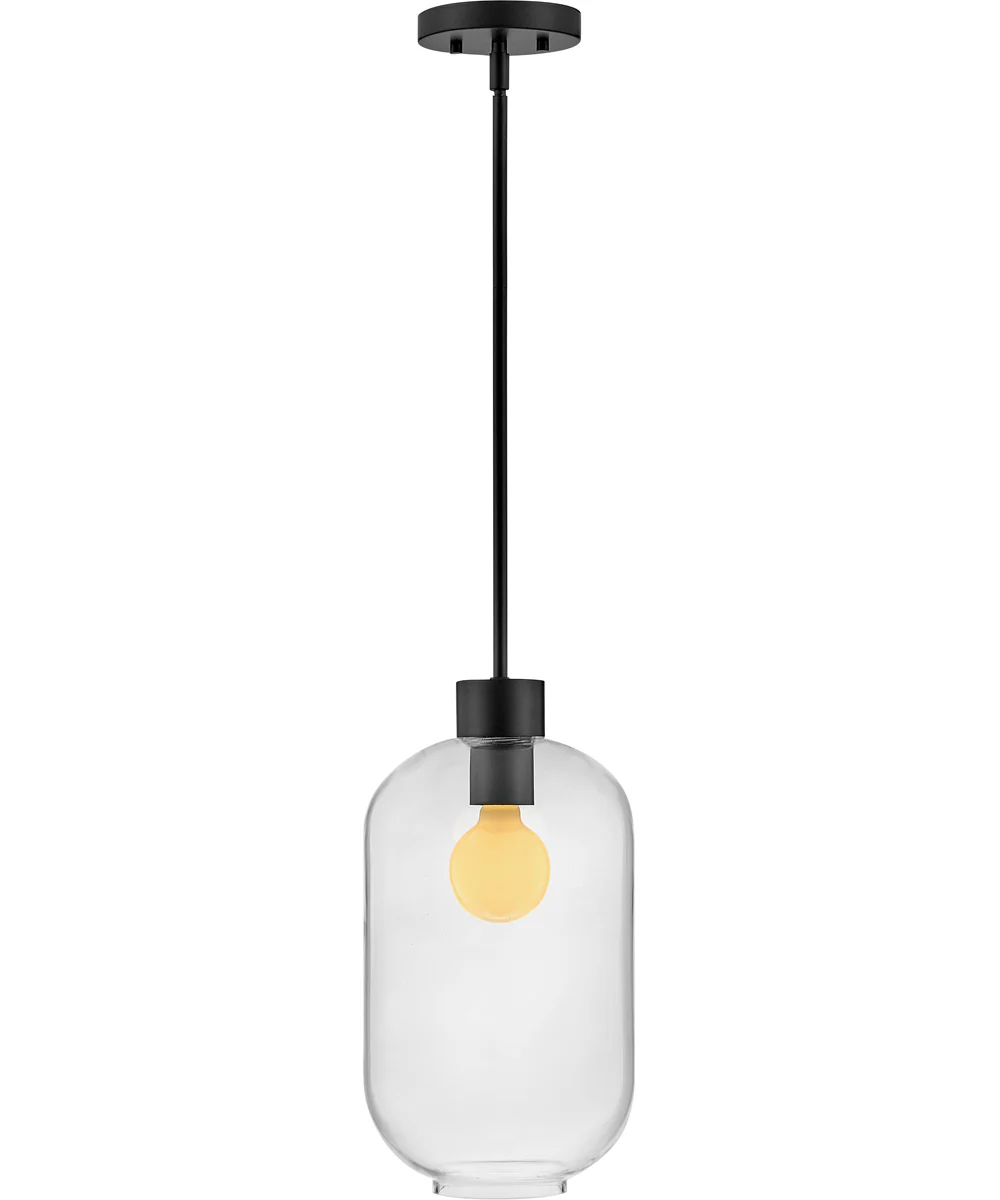 Greer 1-Light Small Pendant in Black - Image 7