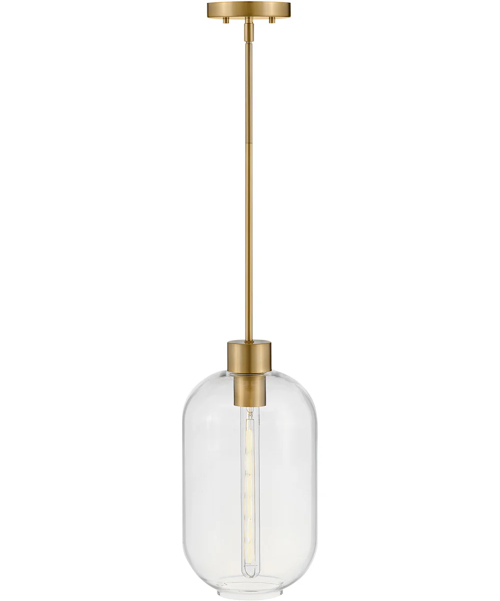 Greer 1-Light Small Pendant in Lacquered Brass - Image 5