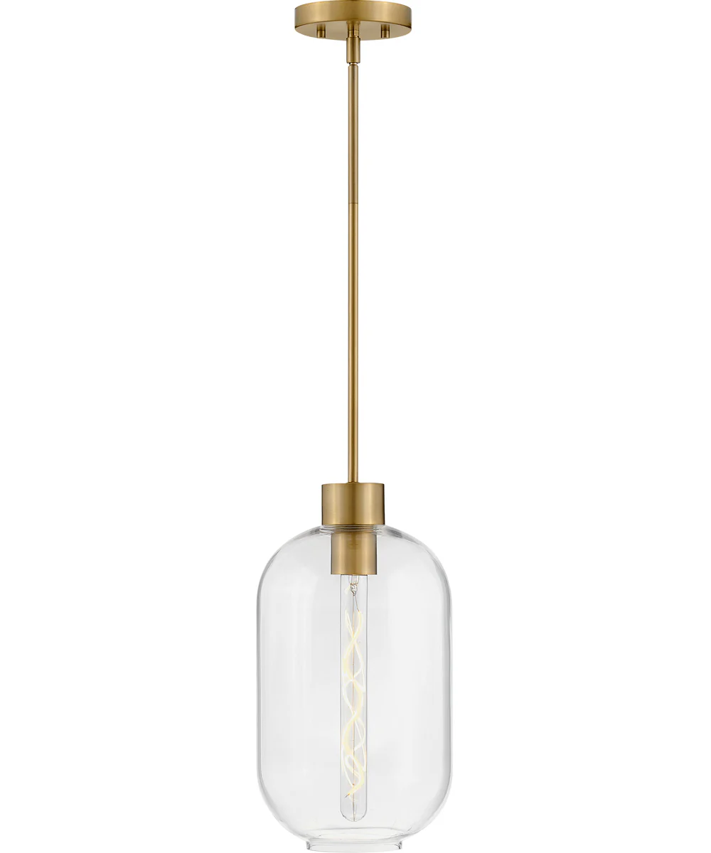 Greer 1-Light Small Pendant in Lacquered Brass - Image 6