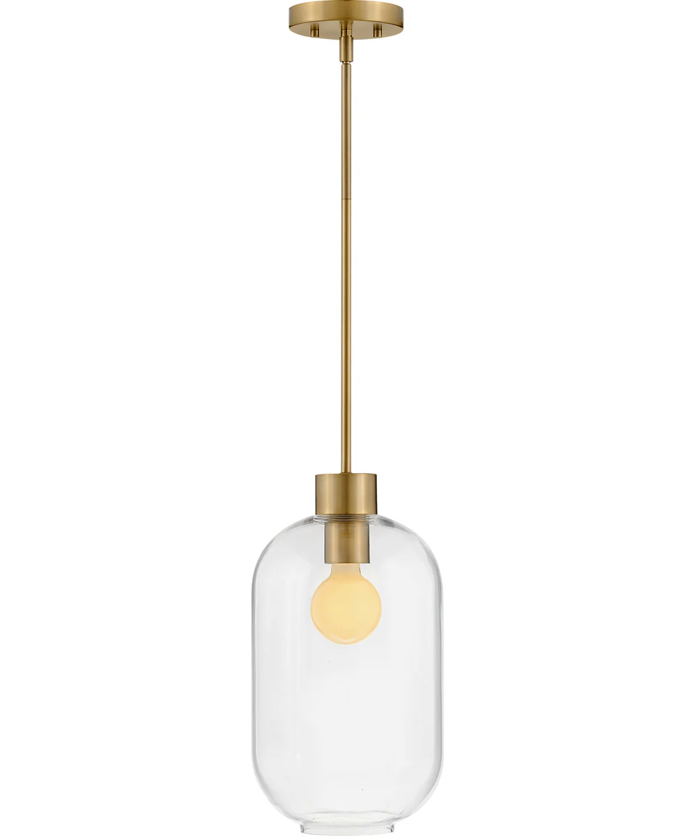 Greer 1-Light Small Pendant in Lacquered Brass - Image 7