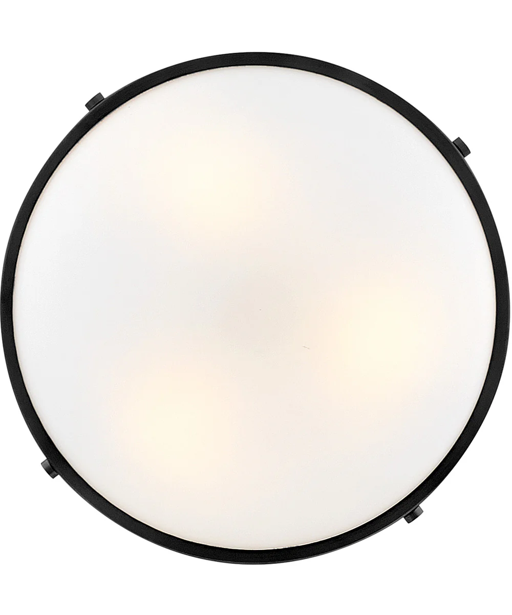 Gus 3-Light Medium Semi-Flush Mount in Black - Image 4