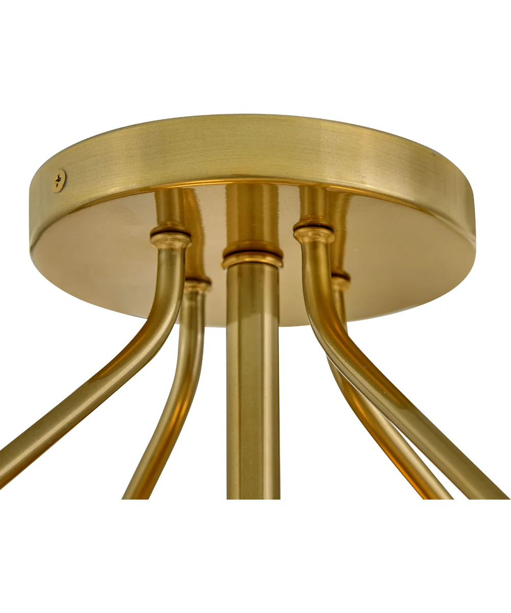 Gus 3-Light Medium Semi-Flush Mount in Gold - Image 6