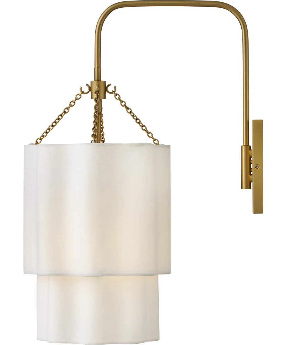 Gwen 1-Light Large Single Light Sconce in Lacquered Brass - Image 4