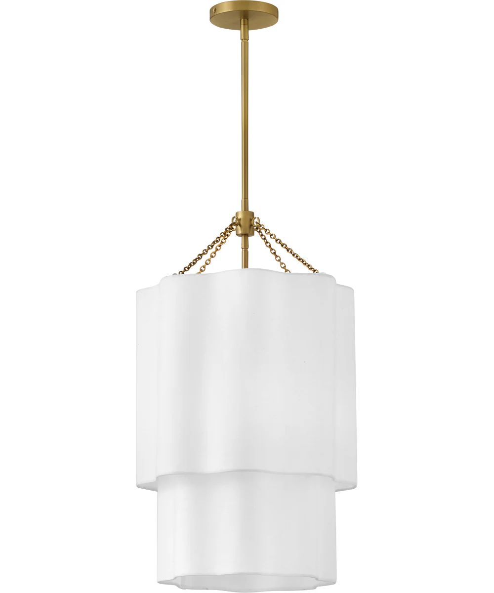 Gwen 4-Light Large Pendant in Lacquered Brass - Image 2