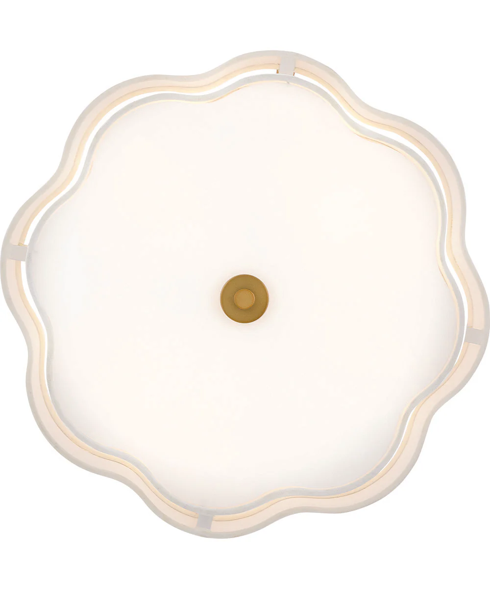 Gwen 4-Light Medium Semi-Flush Mount in Lacquered Brass - Image 4