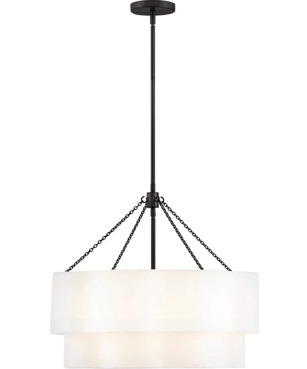 Gwen 5-Light Medium Drum Chandelier in Black - Image 3