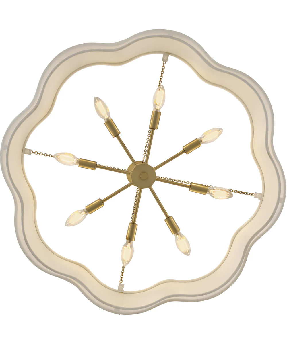 Gwen 8-Light Medium Drum Chandelier in Lacquered Brass - Image 4