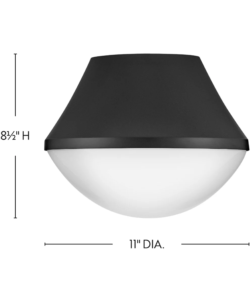 Haddie 1-Light Small Flush Mount in Black - Image 3