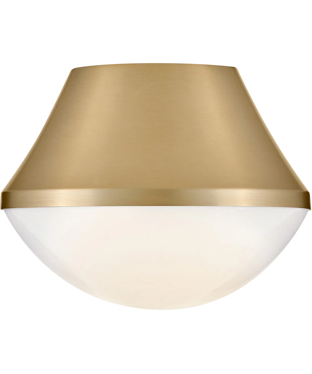 Haddie 1-Light Small Flush Mount in Lacquered Brass - Image 4