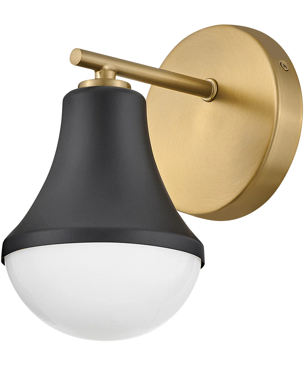 Haddie 1-Light Small Single Light Vanity in Black - Image 4