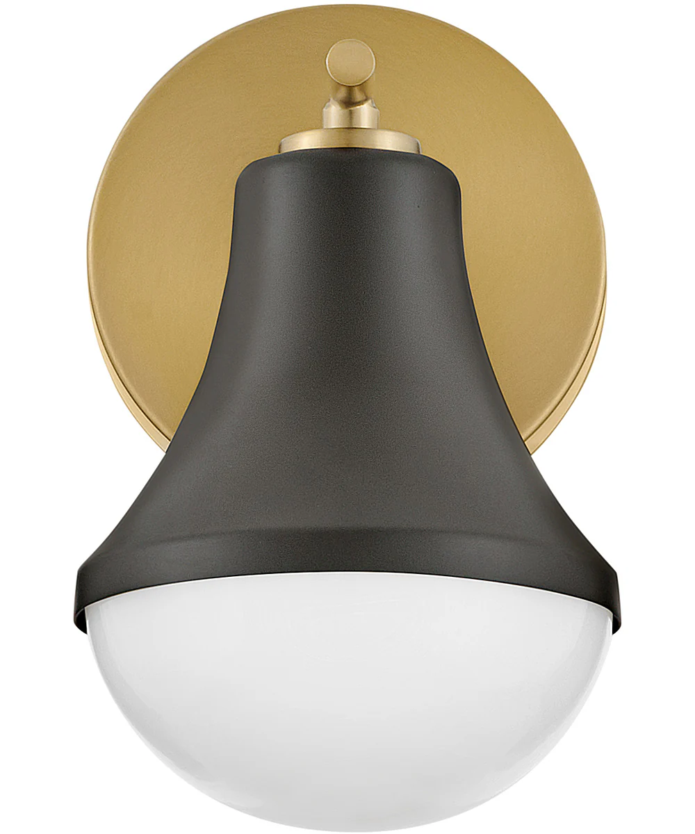 Haddie 1-Light Small Single Light Vanity in Black - Image 5
