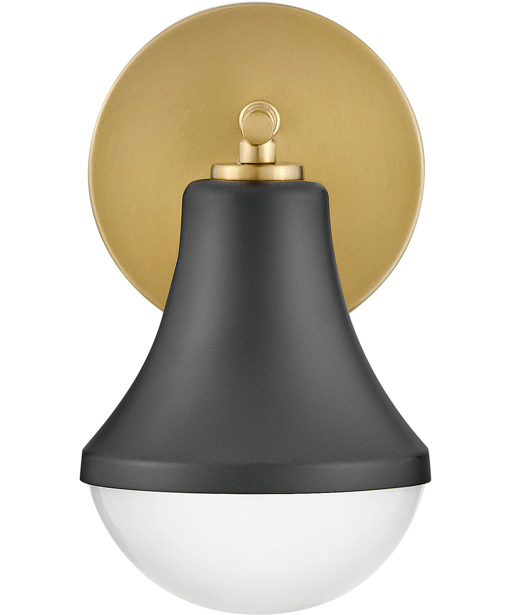 Haddie 1-Light Small Single Light Vanity in Black - Image 6