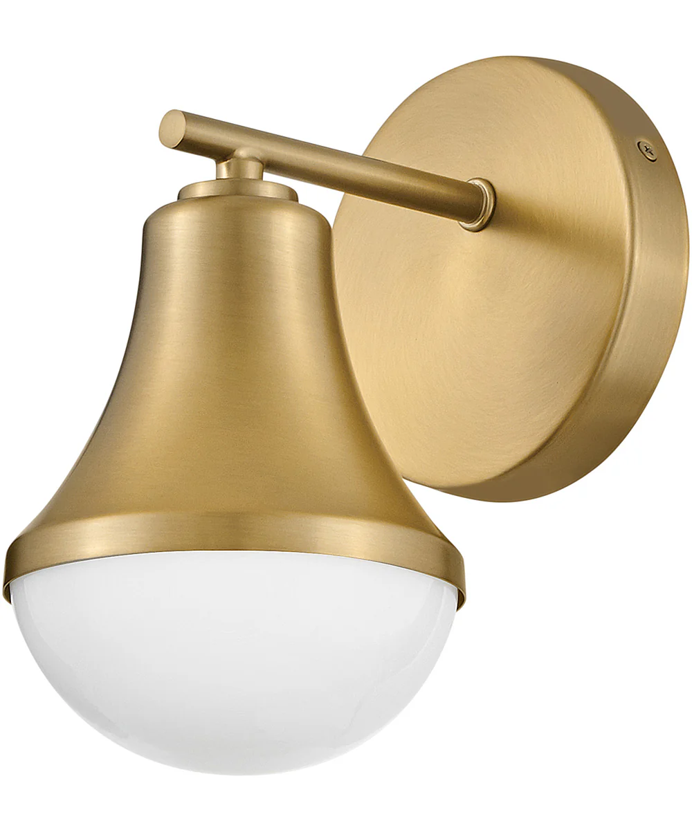 Haddie 1-Light Small Single Light Vanity in Lacquered Brass - Image 4