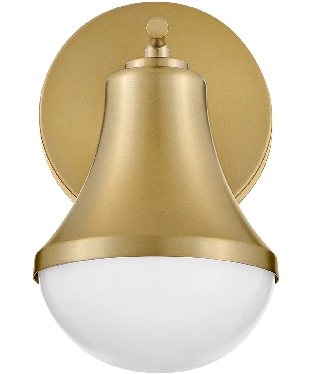 Haddie 1-Light Small Single Light Vanity in Lacquered Brass - Image 5