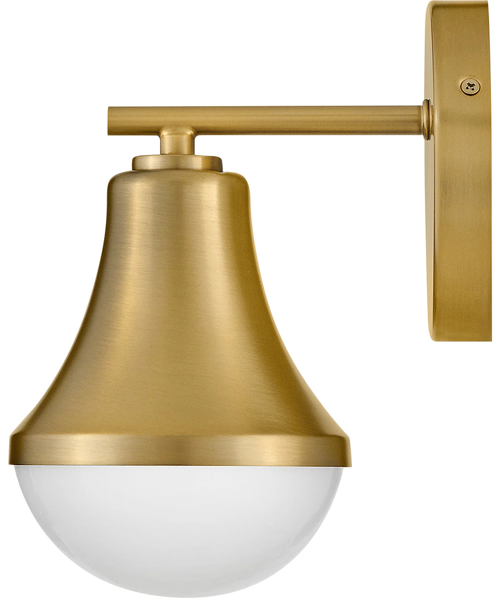 Haddie 1-Light Small Single Light Vanity in Lacquered Brass - Image 7
