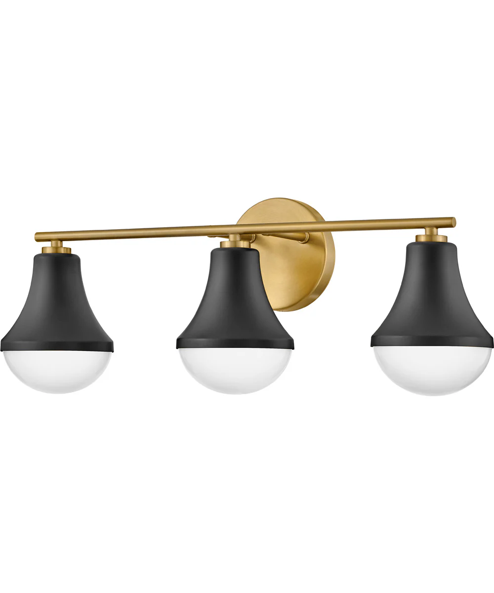 Haddie 3-Light Medium Three Light Vanity in Black - Image 6