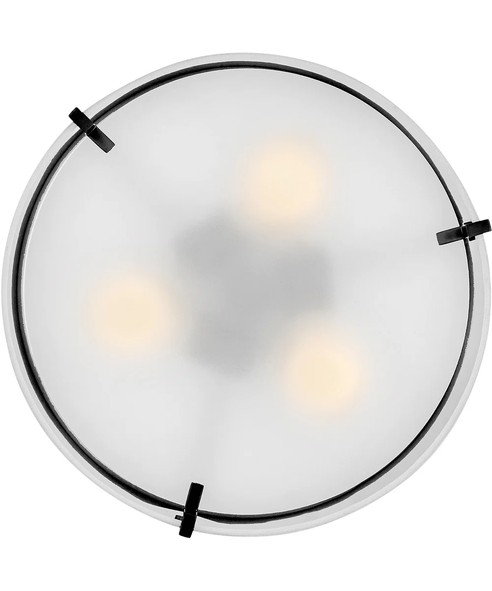 Halle 3-Light Medium Semi-Flush Mount in Black - Image 5