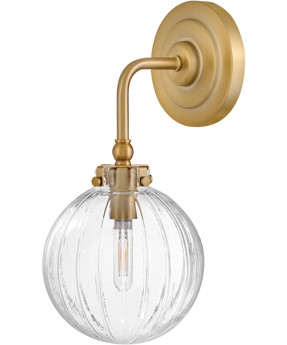 Helene 1-Light Medium Single Light Sconce in Lacquered Brass - Image 2