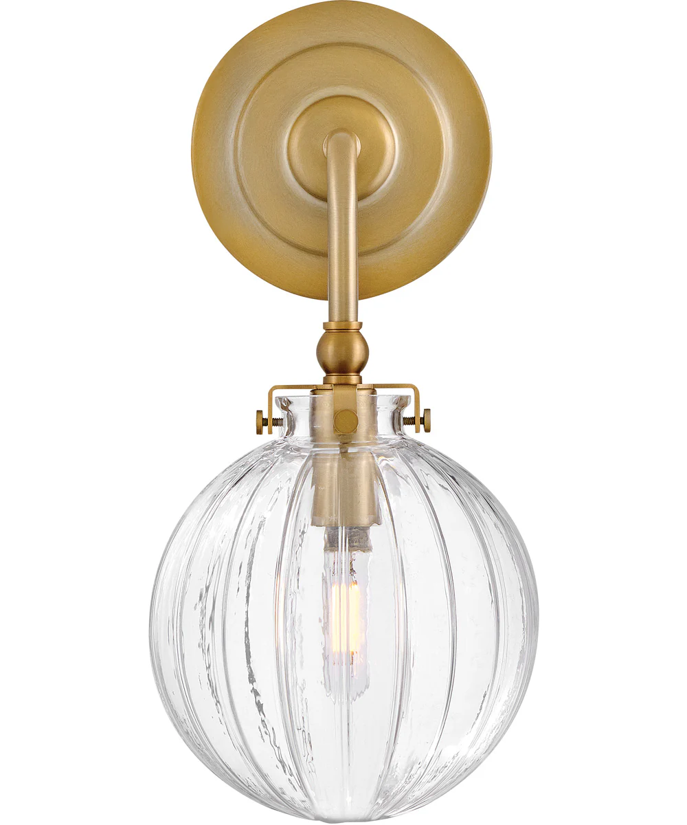 Helene 1-Light Medium Single Light Sconce in Lacquered Brass - Image 3