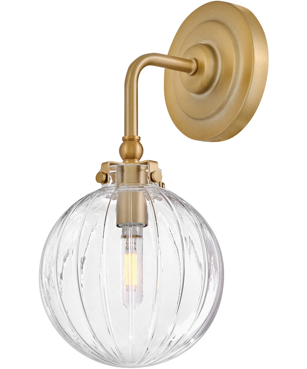 Helene 1-Light Medium Single Light Sconce in Lacquered Brass - Image 4