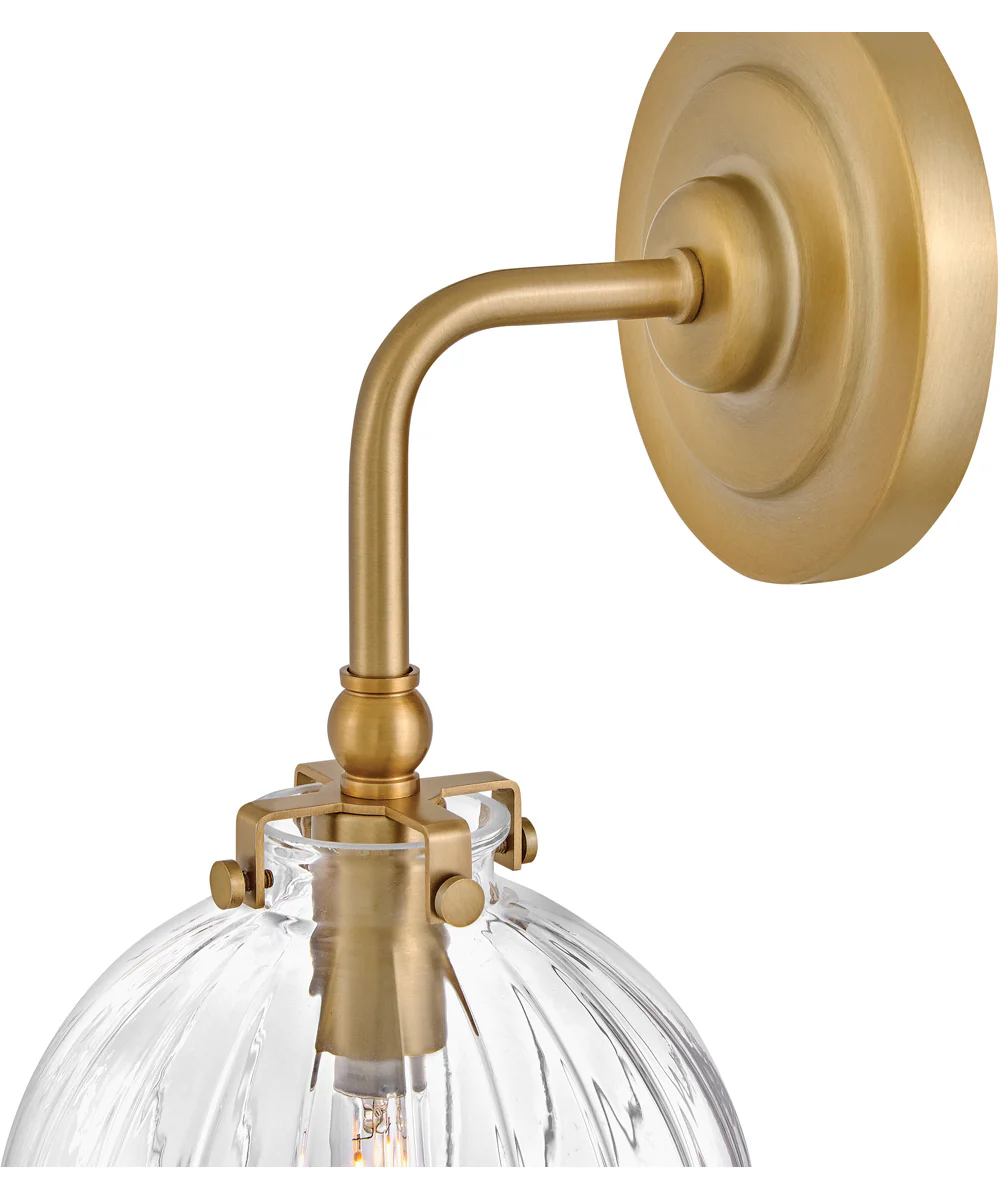 Helene 1-Light Medium Single Light Sconce in Lacquered Brass - Image 6