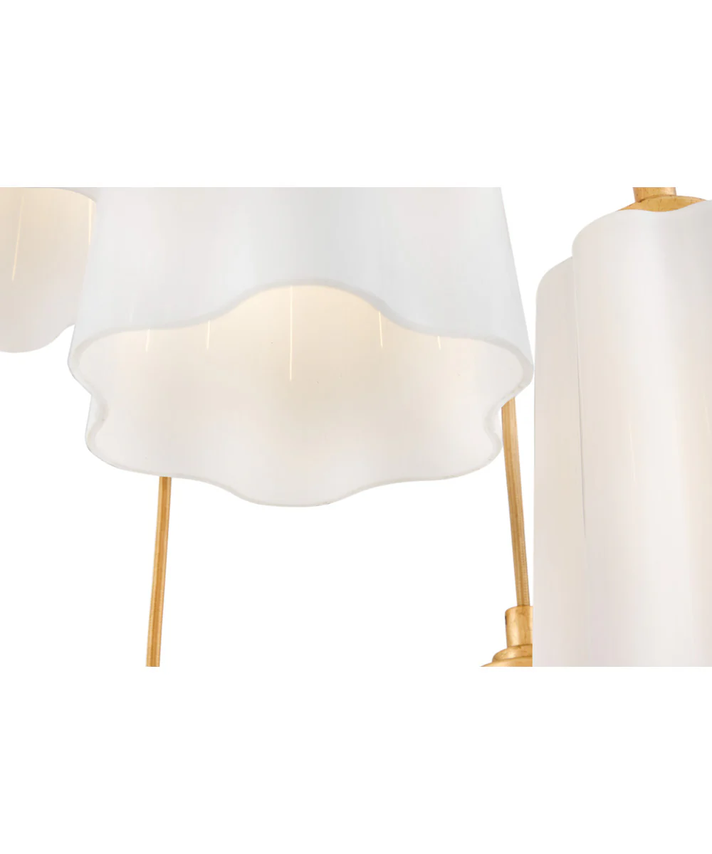 Honey 5-Light Small Chandelier in Distressed Brass - Image 7