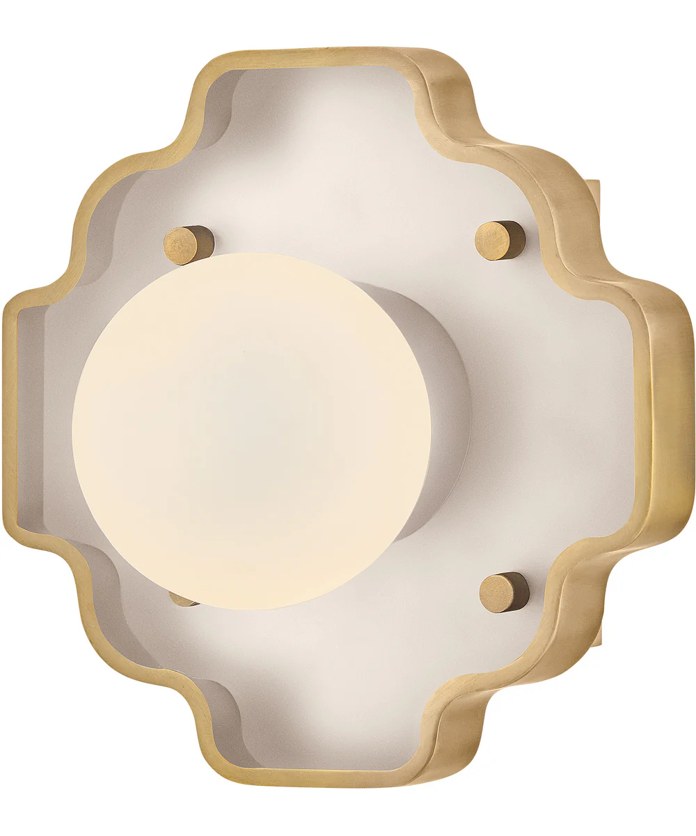 Howe 1-Light Small Single Light Sconce in Light Taupe